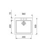 Sinks CUBE 560 NANO Nanoblack