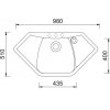 Sinks NAIKY 980 Pureblack