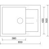 Sinks AMANDA 650 NANO Nanotruffle