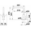 Kuchyňská vodovodní baterie Blanco MILA černá matná 526657