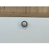 Nabytkova knopka Clock cerna porcelan police detail 2