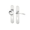 AGL00692 ACT dverni kovani slza ovalny stit nikl klika koule prava 72 mm