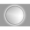 zrcadlo roundline backlight s vypinacem cerne detail 1