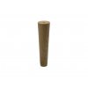 Dřevěná nábytková nožka HENRY-LAK průměr 25/45 mm rovná, dub lakovaný