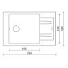Sinks VARIO 780 Titanium