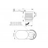 vestavna zasuvka slide 1x 230v a 1x usb a+c nabijecka technicky obrazek