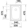 Blanco TOP EE 3 x 4 Nerez přírodní lesk+222458