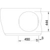 Blanco RONDOSOL Nerez přírodní lesk 1 1/2"(513550+212944)