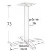 centralni stolova noha heli cerna detail technicky