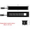 Zásuvka INTRO 3x230+2xA+C+modul