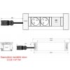 Zásuvka INTRO 2x230+C 60W