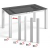 stolova podnoz in-out b4 imitace nerezi technicky detail 4