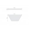 ramovy panel akustix shape #12 175 x 400 mm technicky obrazek