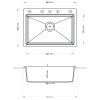 Sinks MAXIMO 680 Metalblack