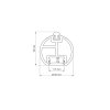 railing plus round profile for led strips 2m rozmer