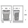 vyklopny pradelni kos 48L sirka 45 detail 1