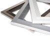 Vestavný rám pro mikrovlnnou troubu 600 mm – Nikl satén, plast detail 2