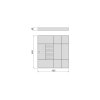 Emuca Quartz organizér zásuvky – eco‑kůže, dřevo, titan detail 8