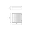 Drátěný koš do rámu Emuca Quartz – titan detail 8
