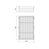 Drátěný koš do rámu Emuca Quartz – titan detail 10