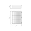 Drátěný koš do rámu Emuca Quartz – titan detail 9