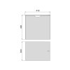Odnímatelný koš na prádlo Emuca Quartz detail technicky