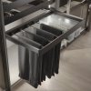Sada 7 výsuvných tyčí na kalhoty Emuca Quartz – titan detail
