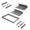 Výsuvný botník do rámu Emuca Quartz – titan detail 4