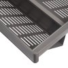 Výsuvný botník do rámu Emuca Quartz – titan detail 2