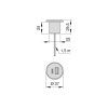 Nábytková zásuvka PLUGY mini USB A+C černá detail 5