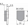 krytka misky zavesu na sklo 84.4120 detail 2