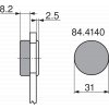 krytka misky zavesu na sklo 84.4140 detail 1