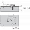 Podlozka BLUM CLIP 0 mm krizova euro 173L8300 detail 1