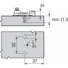 podlozka blum modul krizova expando 0 mm 194K6100E detail 1