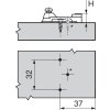 podlozka blum modul krizova vrut 0 mm 193L6100 detail 1