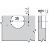 nabytkovy zaves pro skladaci dvere blum 79T8500 3