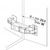 zaves blum clip top blumotion pro tenka dvirka expando t 71B453T detail 1
