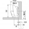 zaves blum clip top blumotion pro tenka dvirka expando t 71B453T detail 4