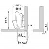 zaves blum clip top blumotion pro tenka dvirka expando t 71B453T detail 5