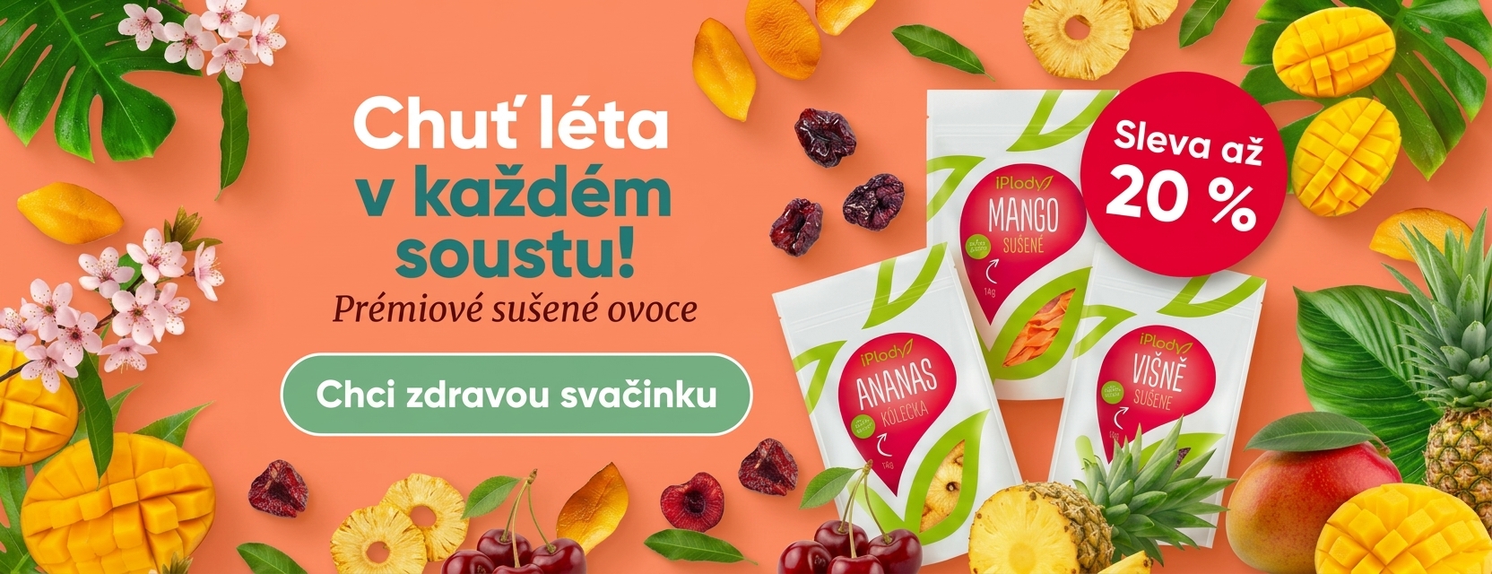 Sušené ovoce až 20%