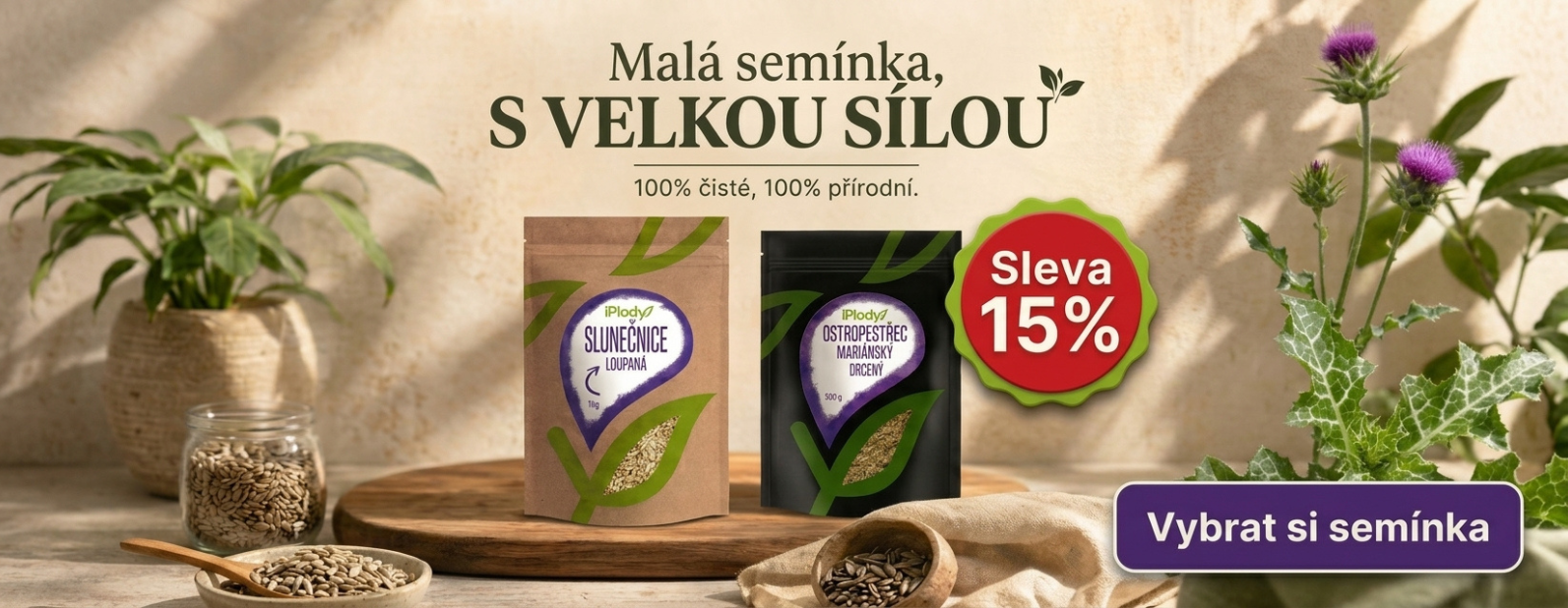 Semínka 15%