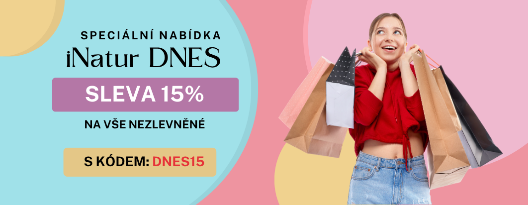 iNatur DNES - 15% na vše nezlevněné