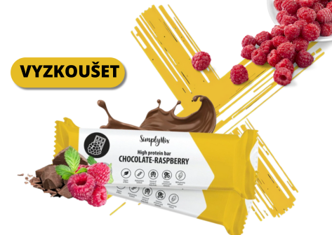 SimplyMix tyčinka čokoláda s malinou