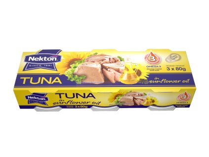 21 0000 Nekton TUNA SunflowerOil 3x80g
