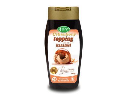 4Slim Čekankový topping slaný karamel 330g