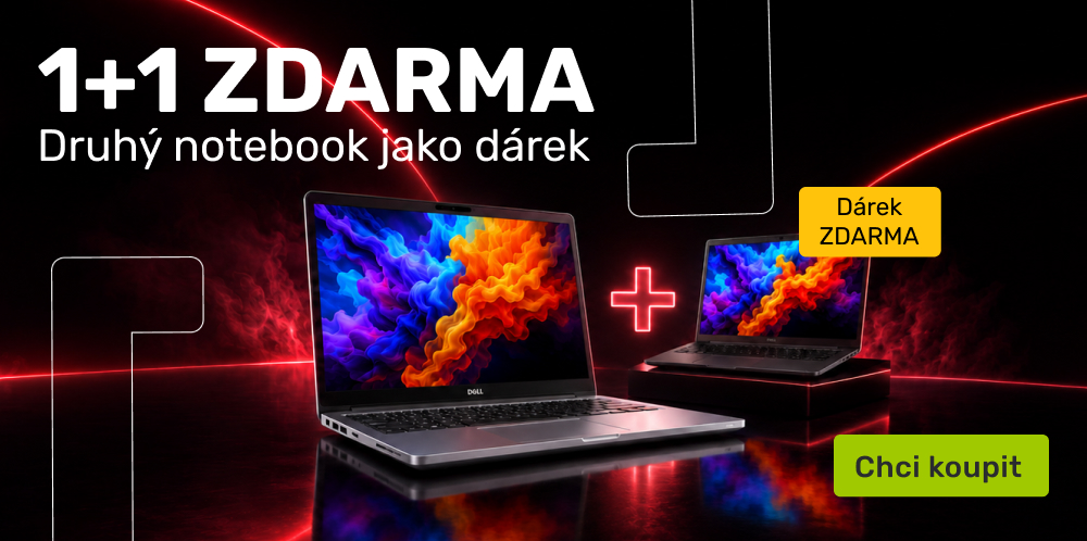 1+1 zdarma - notebook zdarma