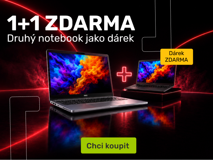1+1 zdarma - notebook zdarma