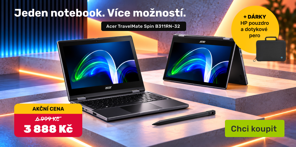 Acer TravelMate v akci s dárkem