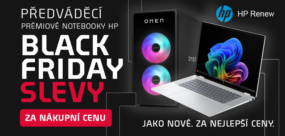 Black Friday - předváděcí notebooky a PC