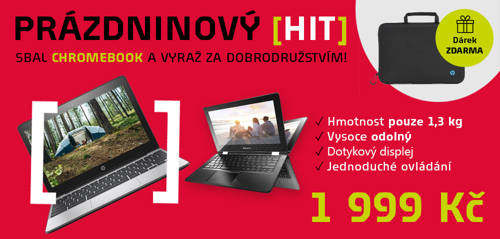 Notebook Chromebook se slevou a dárkem